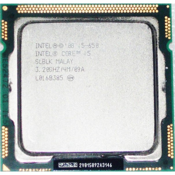 二手CPU 中古CPU I5-650 I5-750 1156腳位| 蝦皮購物