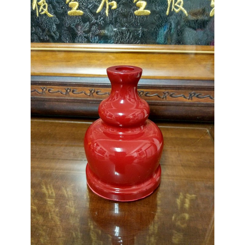 【靜福緣】精品鉎鐵製 『 鉎鐵製 葫蘆型單孔令旗座』高約9cm*孔徑1.3cm*重約676g 神明法器座 葫蘆座 | 蝦皮購物