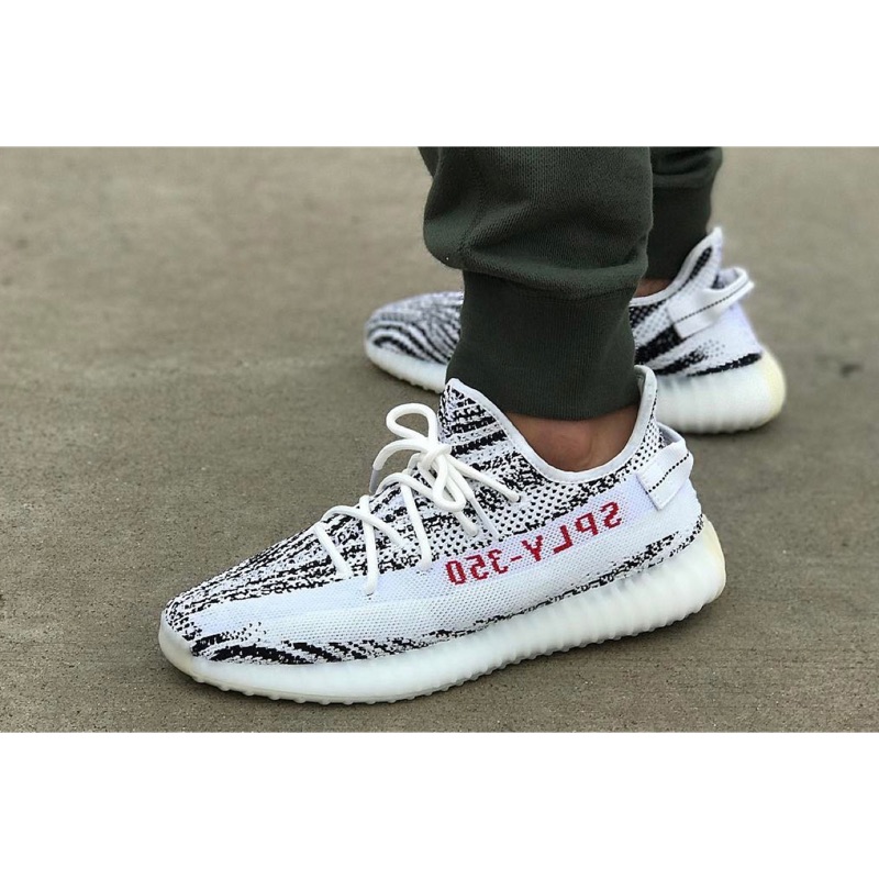 Yeezy 350 hot sale blue zebra