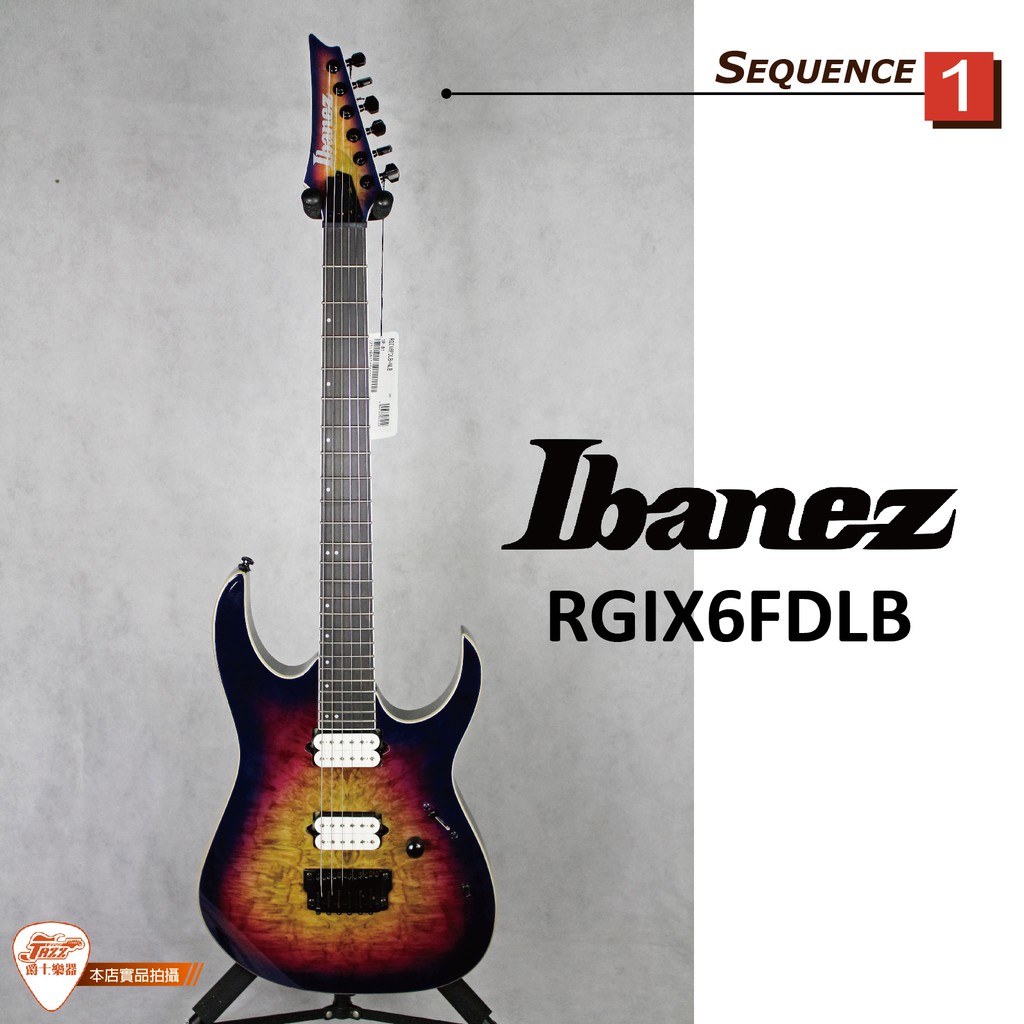 爵士樂器IBANEZ旗艦店】原廠公司貨保固Ibanez RGIX6FDLB-NLB 電吉他