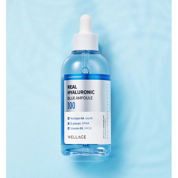 [WELLAGE] Real Hyaluronic Blue 100 安瓶 100ml | 蝦皮購物