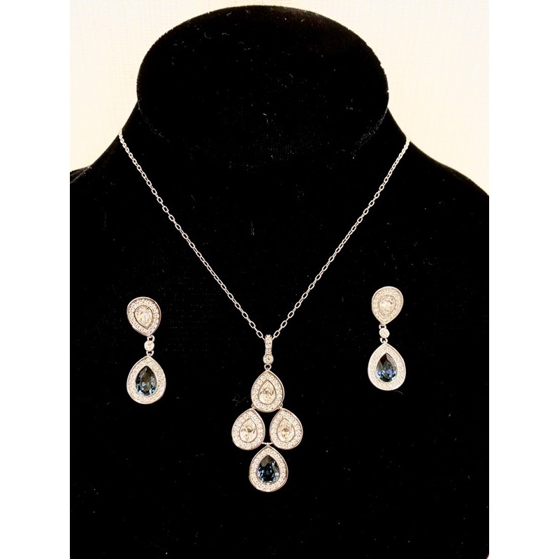 Swarovski施華洛世奇Sensation Montana Jewelry Set 1156255 水晶珠寶 