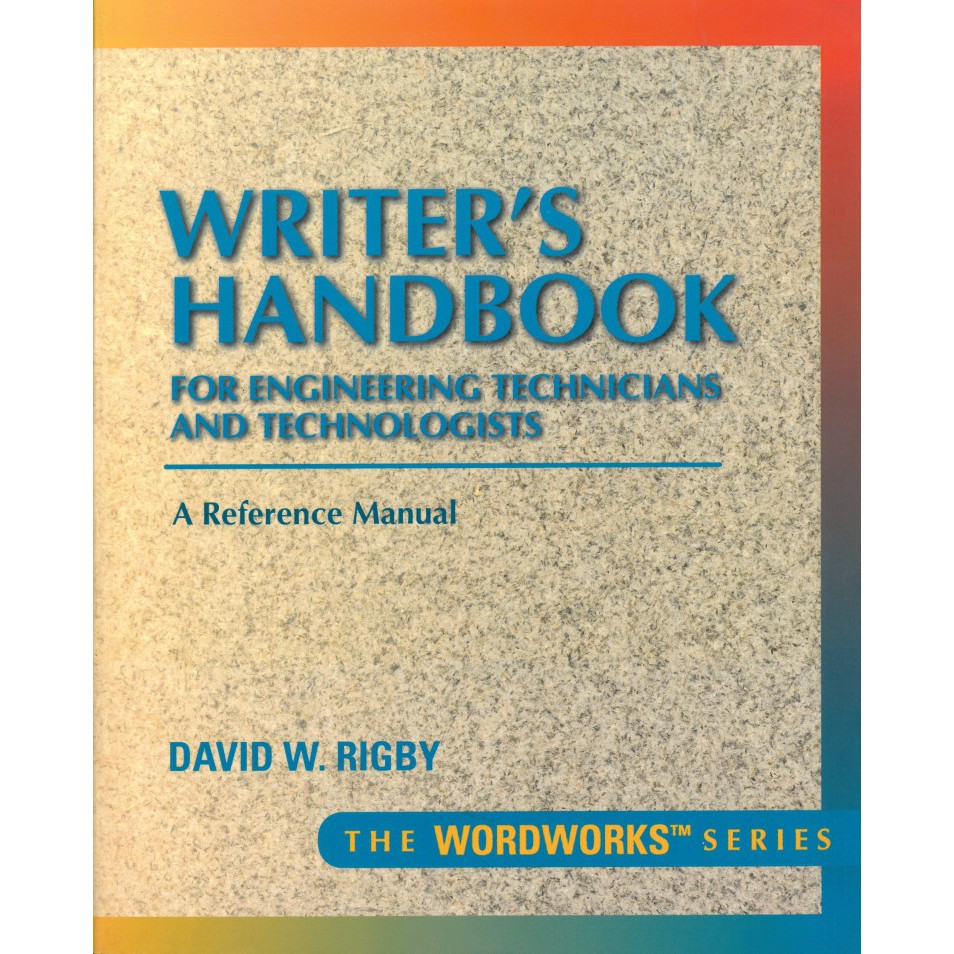 Writer's Handbook for Engineering Technicians/David W. Rigby 文鶴書店 Crane ...