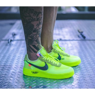 Nike Air Force 1 x Off White Volt 螢光黃AO4606-700 | 蝦皮購物