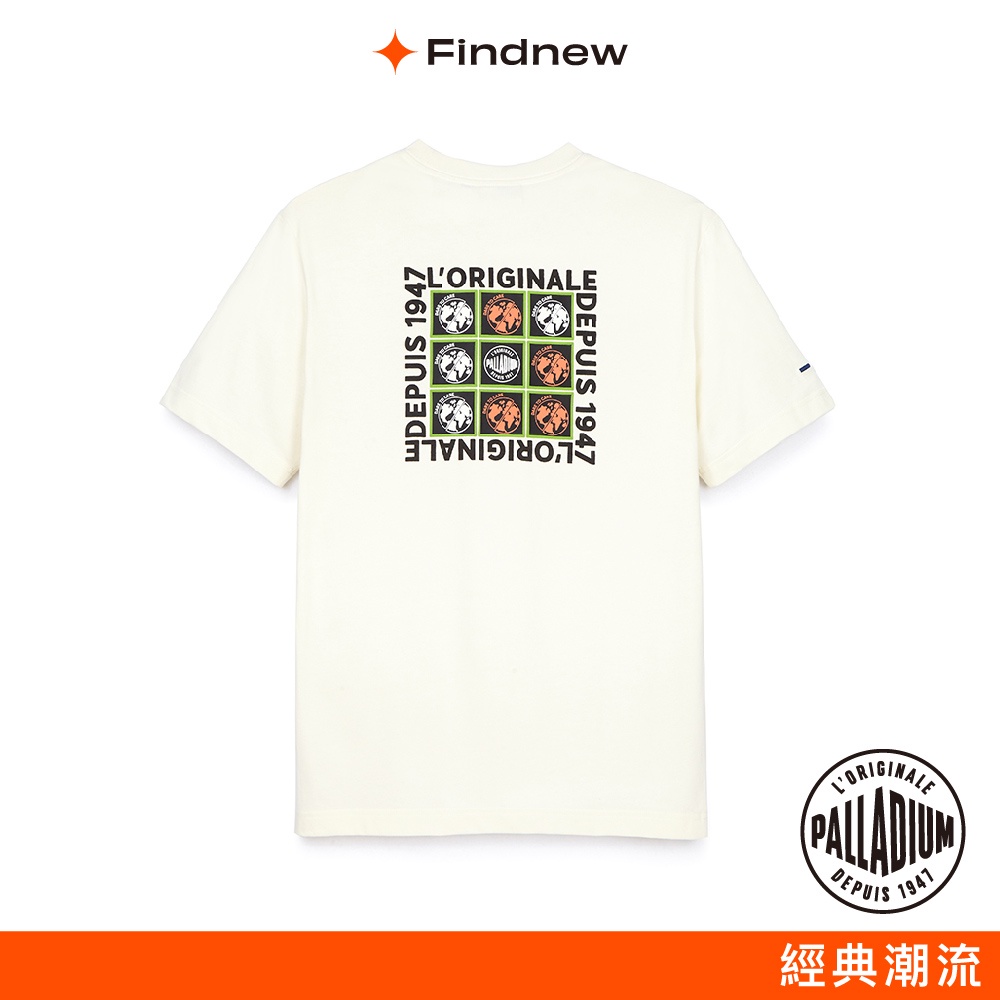 PALLADIUM 中性印花LOGO短袖上衣白色男女共款175863-100【Findnew