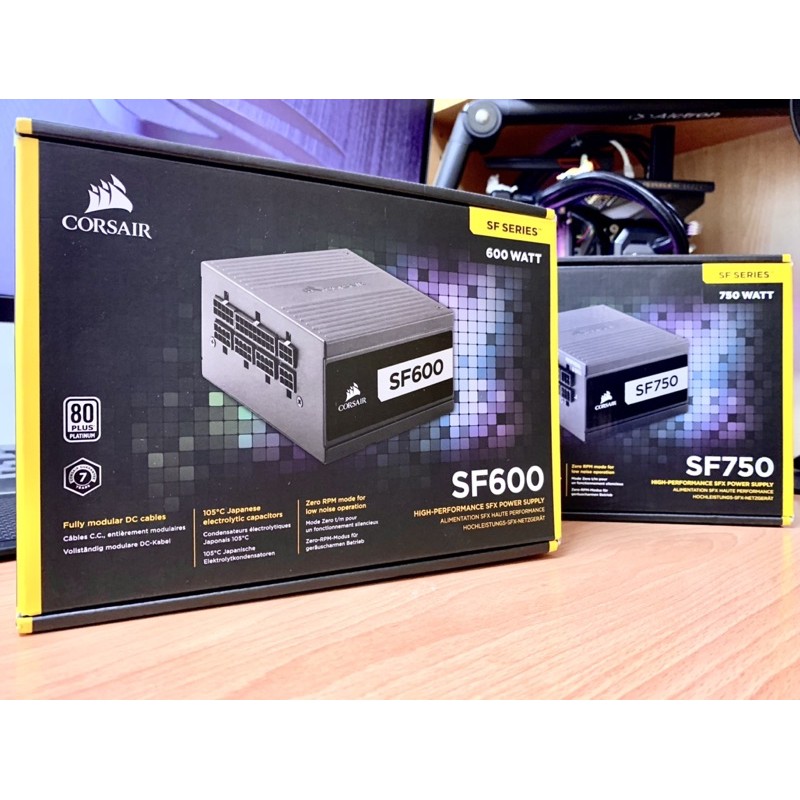 Corsair SF600 80+ Platinum PSU 海盜船「白金牌」電源供應器可參考