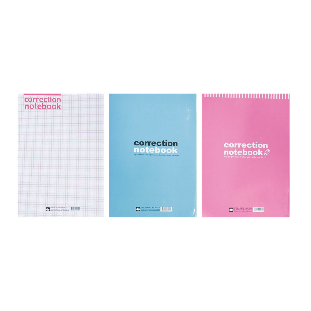 【CHL】韓國 原創 CORRECTION NOTEBOOK 訂正 學習 進度 更正歷程 B5筆記本 記事本 隨機出貨 | 蝦皮購物