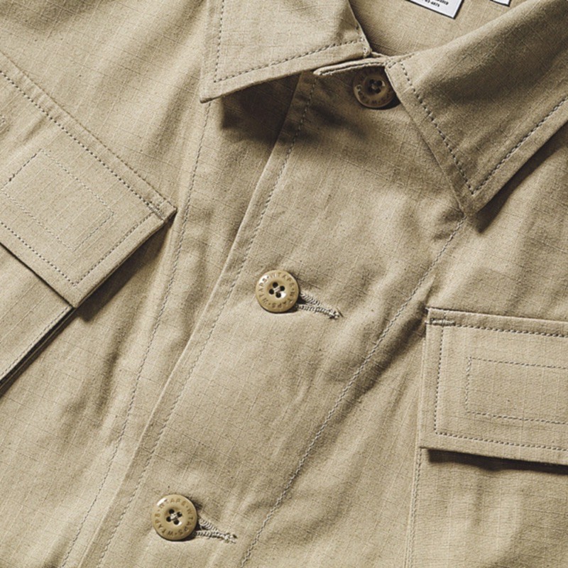 WTAPS 20AW MODULAR / LS / COTTON. RIPSTOP 長袖襯衫十袋| 蝦皮購物