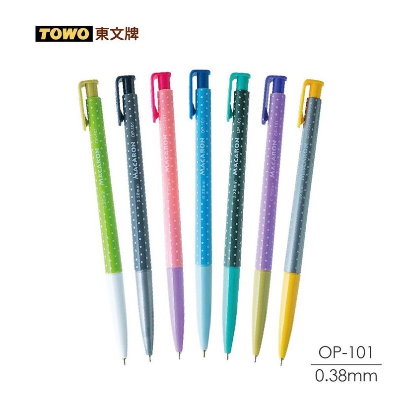 GD-950【東文牌 OP-101馬卡龍中油筆】 0.38mm TOWO | 蝦皮購物