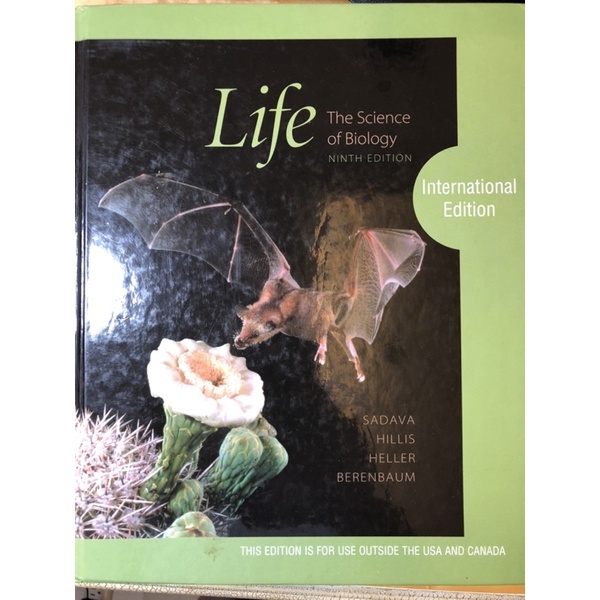 Life: The Science of Biology 9th Edition 普通生物課本 第九版 (國際版本) | 蝦皮購物