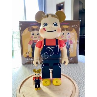 Gấu Bearbrick LV DBCP285 sơn xanh 80cm