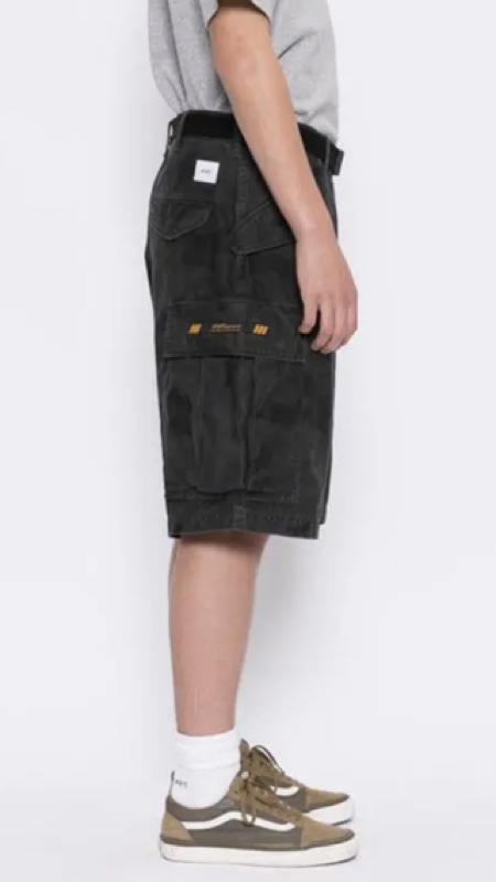 WTAPS 20SS CARGO SHORTS CAMO 黑迷彩水洗口袋短褲L | 蝦皮購物