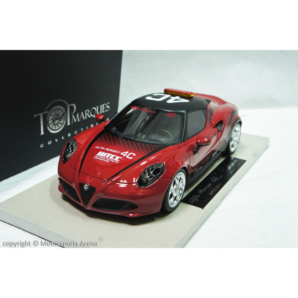 超值特價】1:18 TopMarques Alfa Romeo 4C Safety Car WTCC 2014 | 蝦皮購物