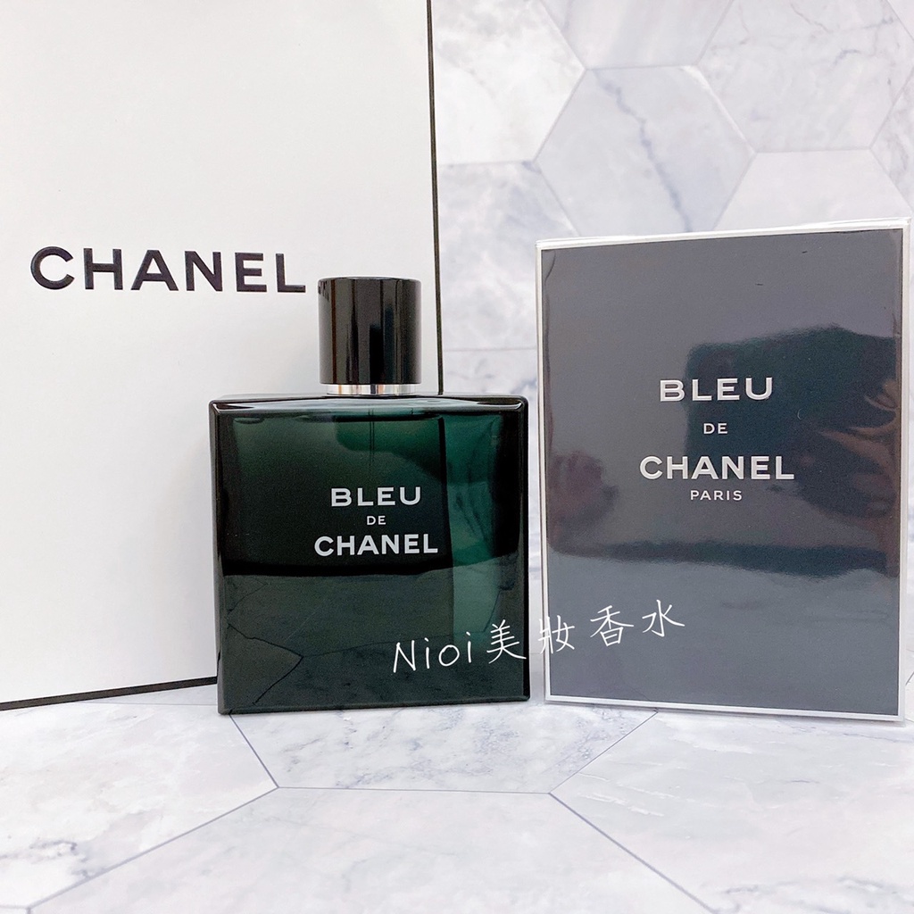 ♡台灣公司貨♡CHANEL 香奈兒BLEU 藍色BLUE 男性淡香水100ML（附紙袋