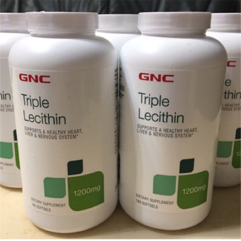 GNC gnc 母親節 Triple Lecithin 三效 卵磷脂 大豆卵磷脂 1200mg 180顆 營養品 孕婦 蝦皮購物