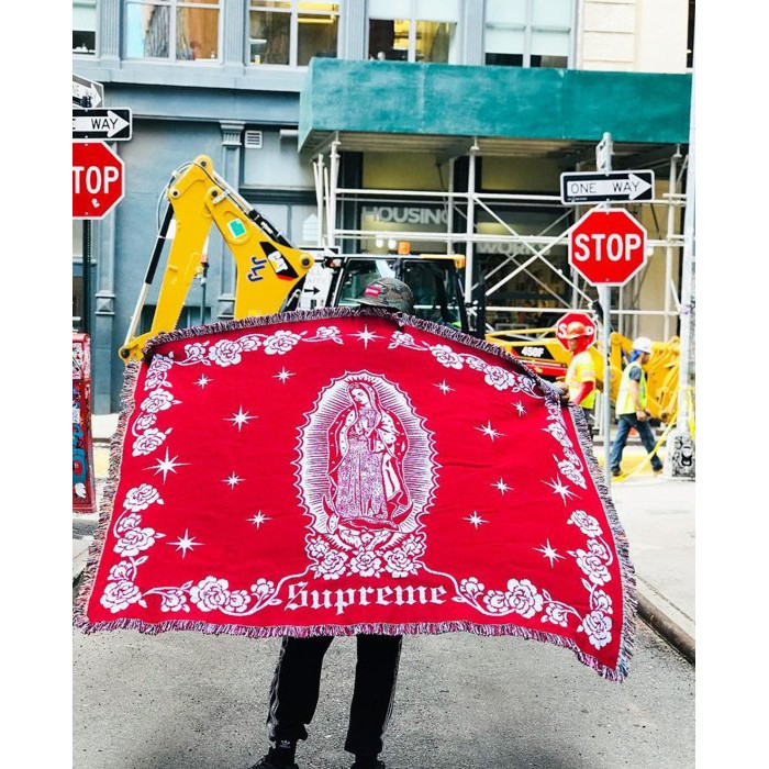 Blanket Fw18 Supreme Blanket Virgin Mary 紐約范特西】預購FW18 