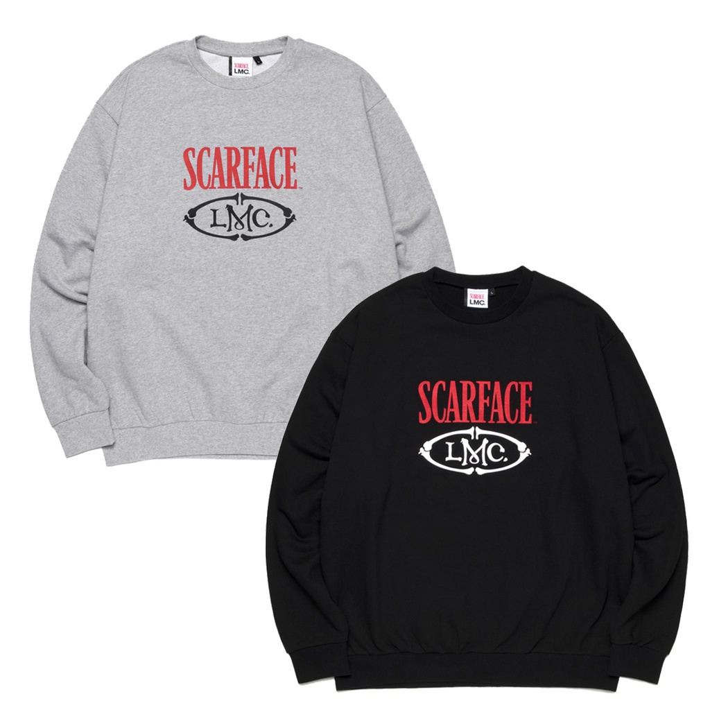 LM> LMC X SCARFACE EMBLEM SWEATSHIRT 聯名經典大學T | 蝦皮購物