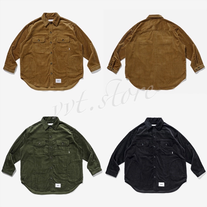 WTAPS 21AW WCPO / LS / COTTON. CORDUROY 燈芯絨 長袖襯衫 外套