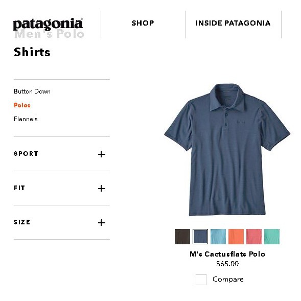 Patagonia cactusflats outlet polo