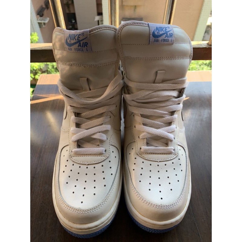 經典Nike Air Force 1 sheed 白藍高筒 | 蝦皮購物