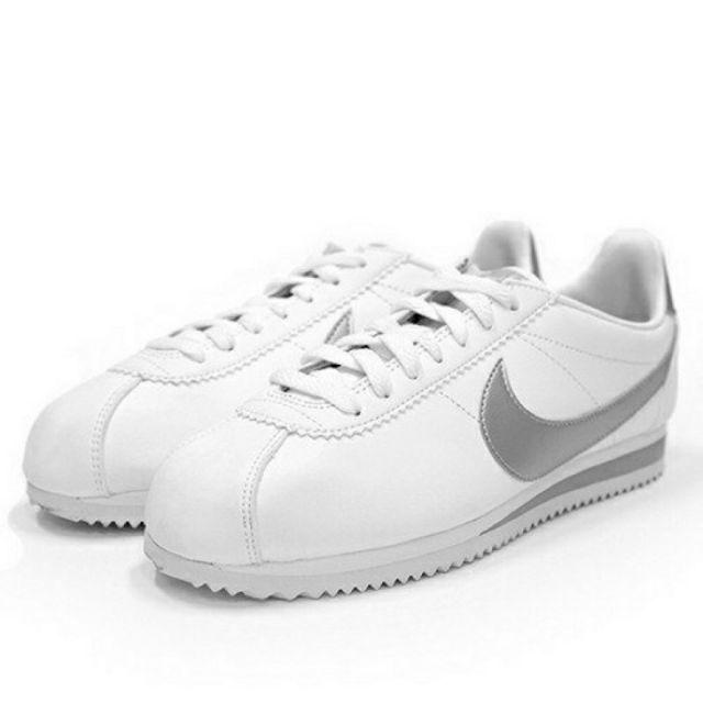 日本限定】NIKE CLASSIC CORTEZ 阿甘鞋白底銀勾全新正品現貨| 蝦皮購物