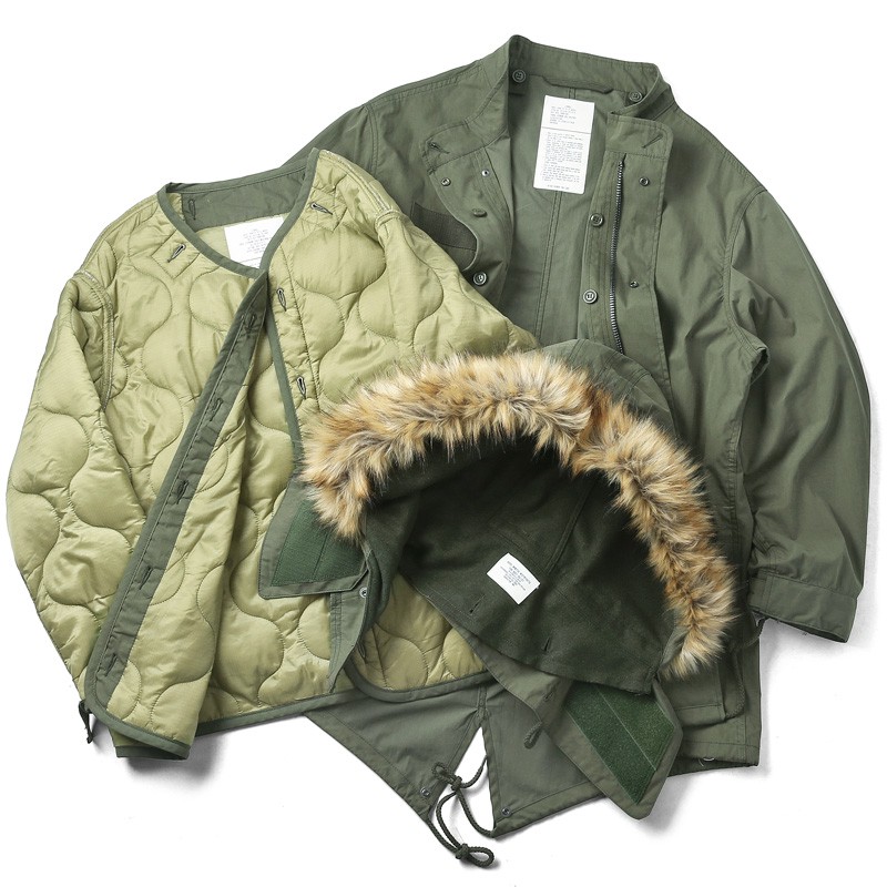 TSU 日本代購HOUSTON 軍裝外套5410 M-65 m65 parka 長外套綠黑
