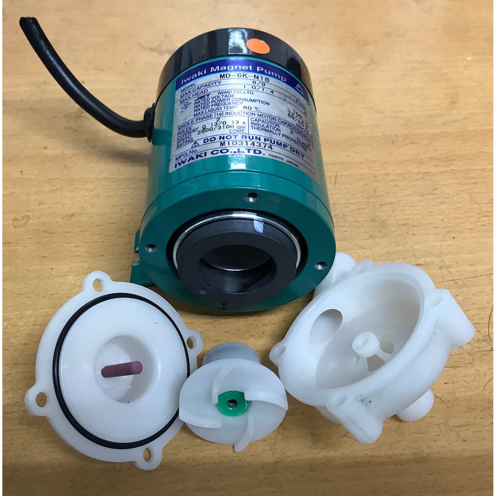 日本第一IWAKI MAGNET PUMP MD-6K-N(110V)無軸封磁力式耐酸鹼幫浦-酸鹼