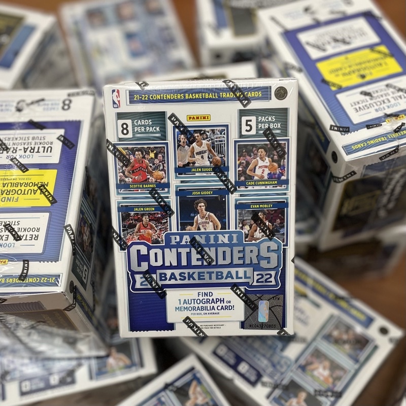 2021-22 Panini NBA Contenders Blaster 全新未拆封完封盒保簽名或球衣