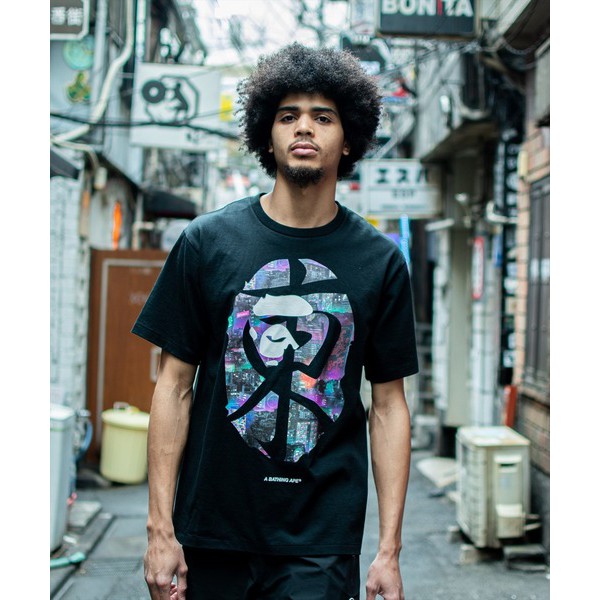 日貨代購CITY】BAPE APE NEON TOKYO TEE M 東京猿人頭LOGO 字限定現貨