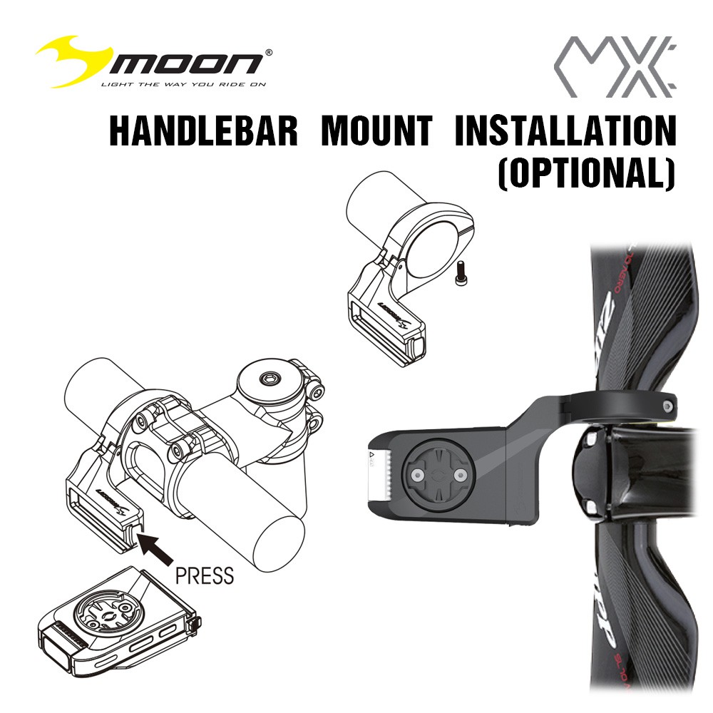 【樂活式單車館】德國 MOON RB-33 mx handlebar mount | 蝦皮購物