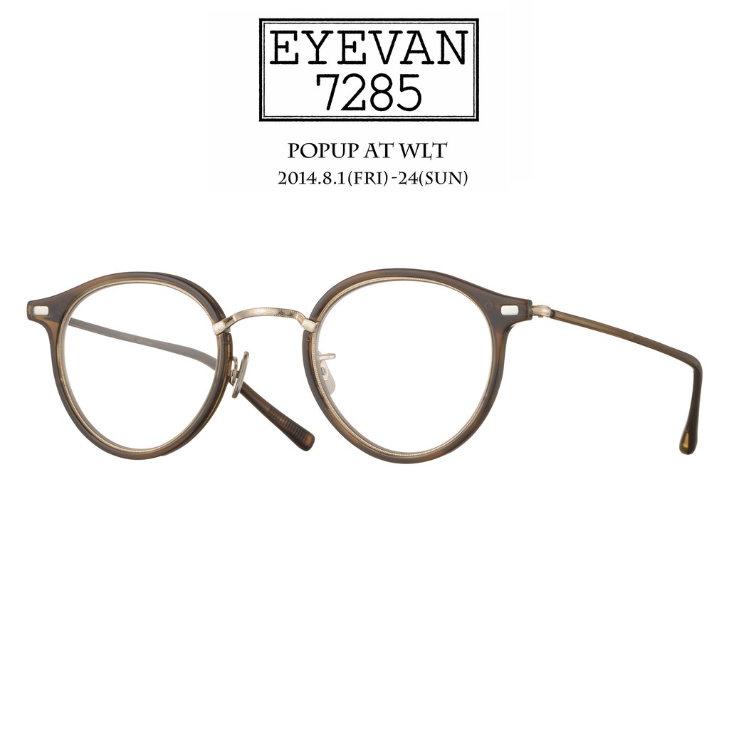 EYEVAN7285 光學眼鏡 777 3323 (透棕/金) 復古 鏡框 日本手工【原作眼鏡】