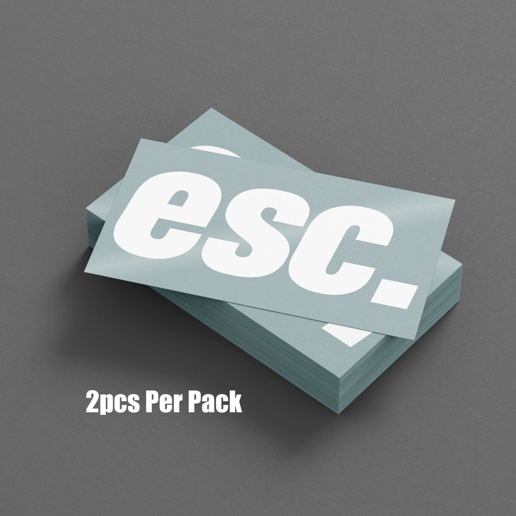 Esc 貼紙小 - 每包 2 個 | 蝦皮購物