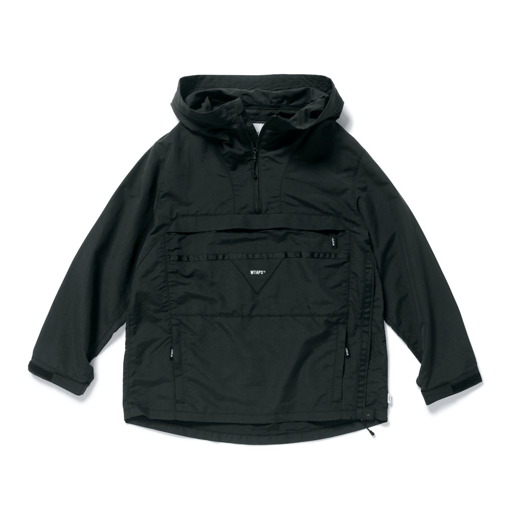 逢甲FUZZY】WTAPS 18AW JACKET NYLON 衝鋒衣黑TUSSAH 182WVDT-JKM03