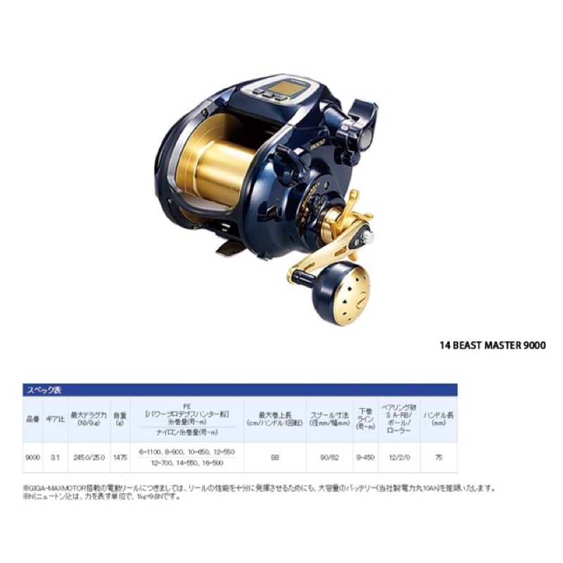 SHIMANO BEAST MASTER 9000 BM9000 深海船釣頂級電動捲線器| 蝦皮購物