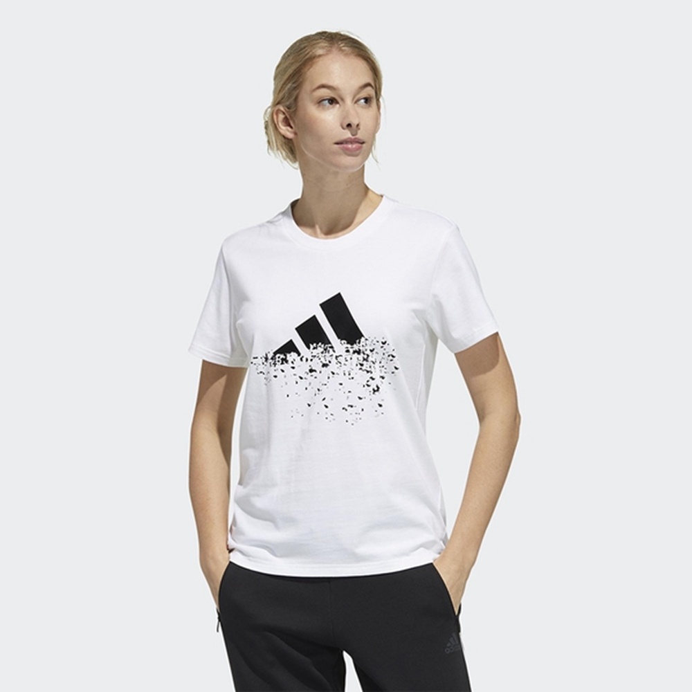 ADIDAS STR TEE GFX 女短袖上衣 GP0597 白 | 蝦皮購物
