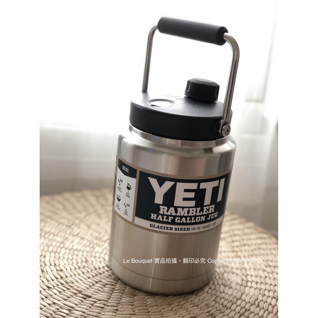 美國代購】YETI 冰壩杯RAMBLER HALF GALLON JUG 官網限定半加侖保冰桶