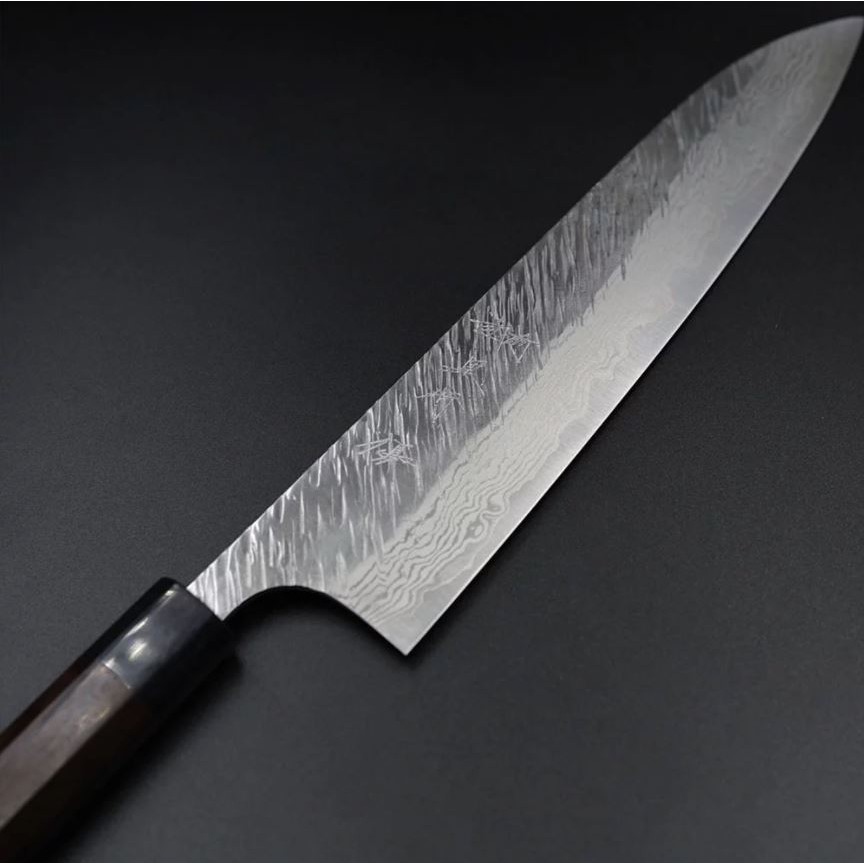 現貨][可信用卡分期]日本製越前打刃物黑崎優風神牛刀240mm VG10鋼鎳