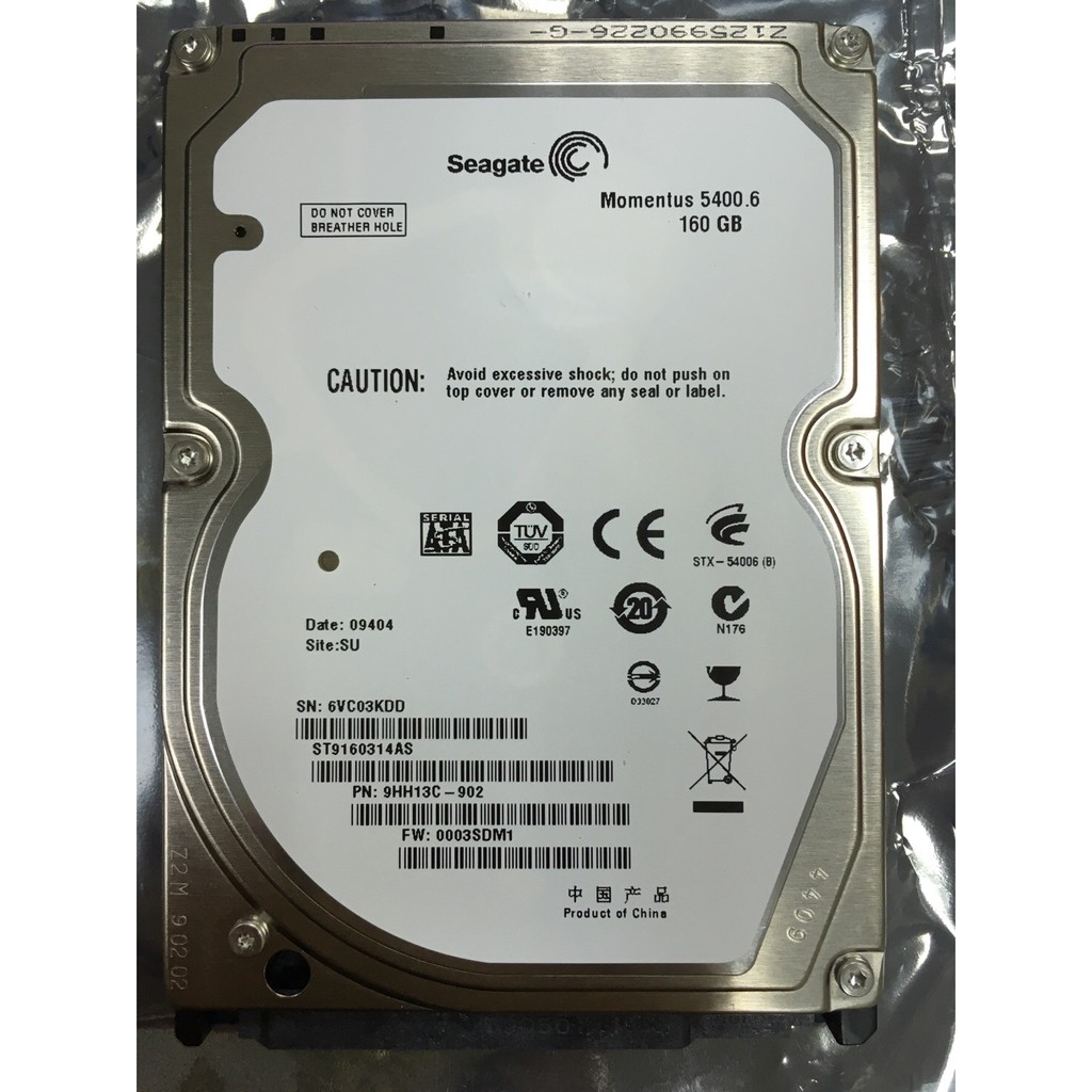 【全新靜電袋未拆】SEAGATE2.5吋 160GB 160G 硬碟ST9160314AS/160G 320G | 蝦皮購物