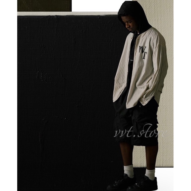 WTAPS 22SS LEAGUE / LS / COTTON. FLANNEL. STRIPE 長袖襯衫棒球衫