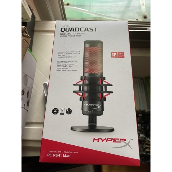 全新未拆HyperX QuadCast USB麥克風(HX-MICQC-BK) | 蝦皮購物