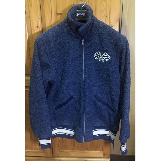 RRL New Ralph Lauren Racing Navy Fleece Jacket XL