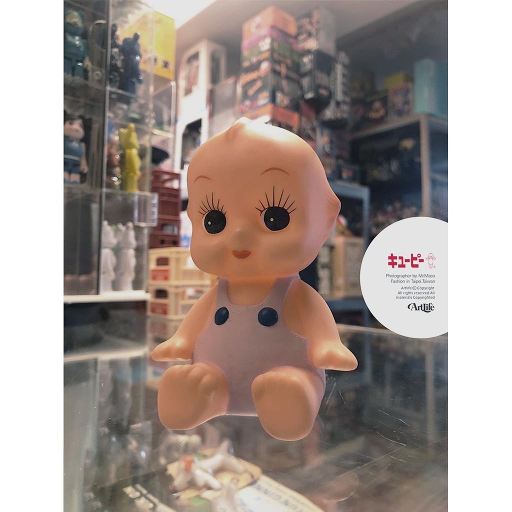 ArtLife @ キューピー Kewpie お座り 古い人形 昭和レトロ 老膠 坐姿娃娃 Q比