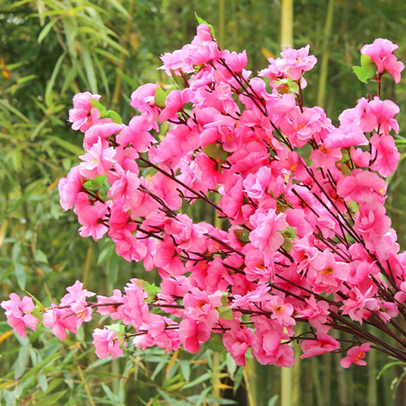 人造花櫻花 / 仿真櫻花樹枝桃花仿真, 復古絲綢假櫻花花花束用於家庭婚禮裝飾 | 蝦皮購物