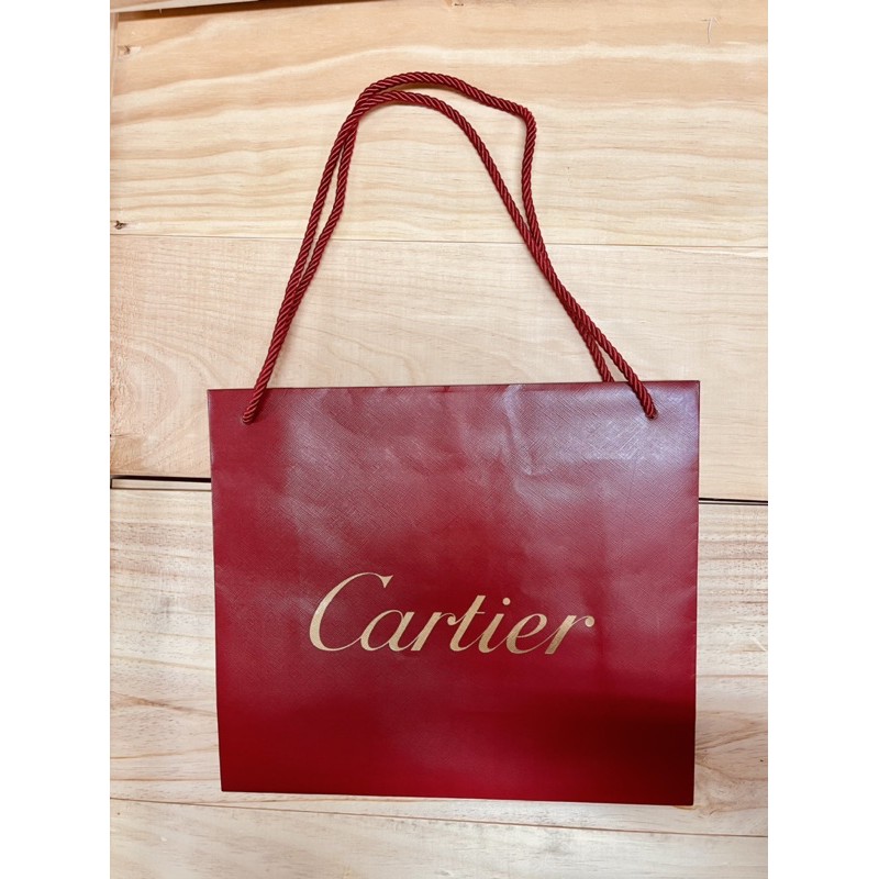 Cartier 卡地亞 專櫃紙袋 手提袋 紙袋 CARTIER 名牌紙袋 名牌提袋