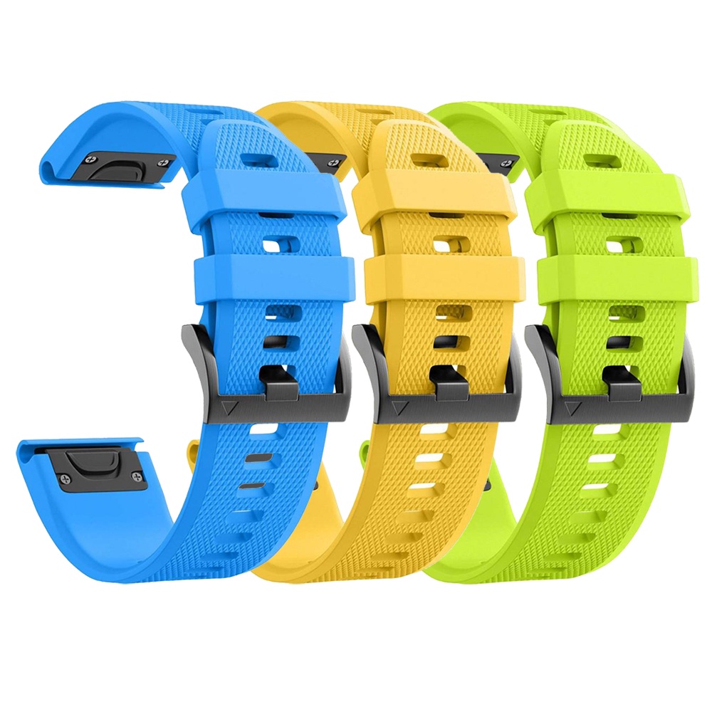 Cinturino QuickFit 22 Mm Per Garmin Forerunner 965 955 945 935 Epix Gen 2 &ndash; Nero Silicone