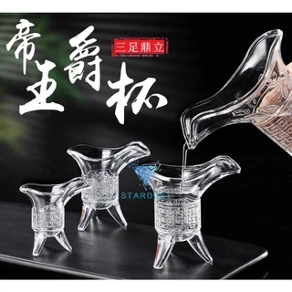 宜興 紫砂杯 三足酒樽 酒爵 帝王杯 宮廷杯 工芸品 美術品 置物 金樽』精品重器贵姬红·240cc·嵇芳制- 壺堂砂影宜興紫砂壺——China