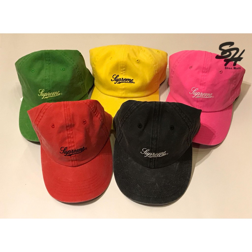 Supreme Pigment Print Script Logo 6-Panel 草寫老帽| 蝦皮購物