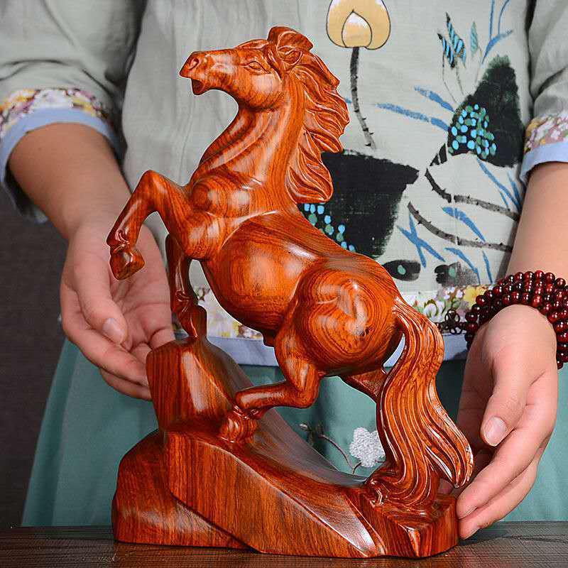 ★馬★花梨木★動物★精密細工★置物★彫刻★5 ☆馬☆花梨木☆動物☆精密細工☆置物☆彫刻☆5