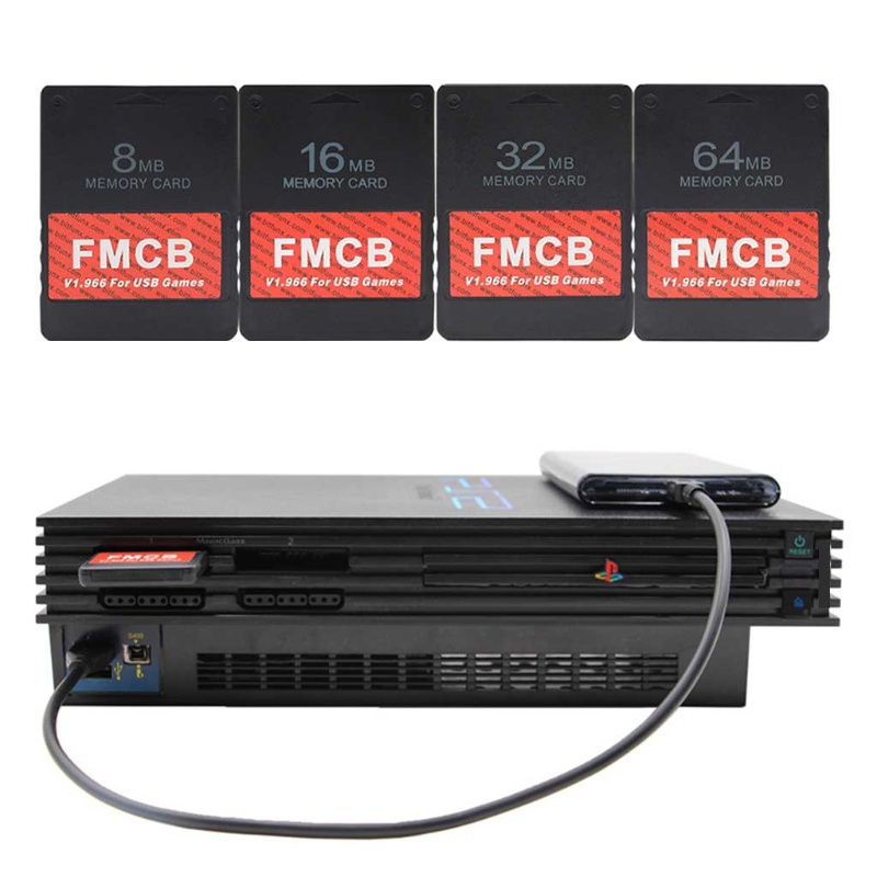 FMCB V1.966 存儲卡閃存棒轉接卡適用於PS2 PS1 視頻遊戲機| 蝦皮購物