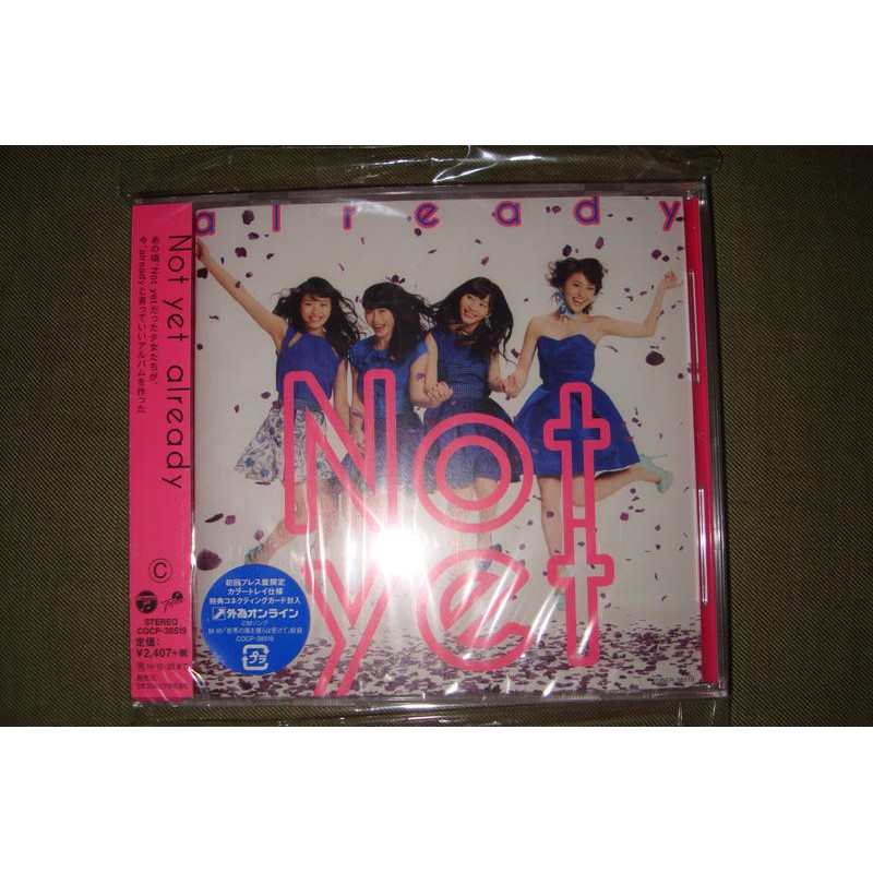 NOT YET already CD+DVD Type C 初回限定盤全新未拆日版| 蝦皮購物